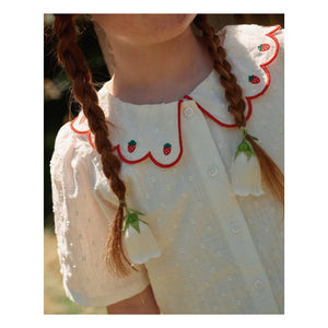 Goldie + Ace - Strawberry Crop Blouse | Ivory