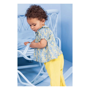 Bonton - Laos Cotton Gauze Pants | Yellow