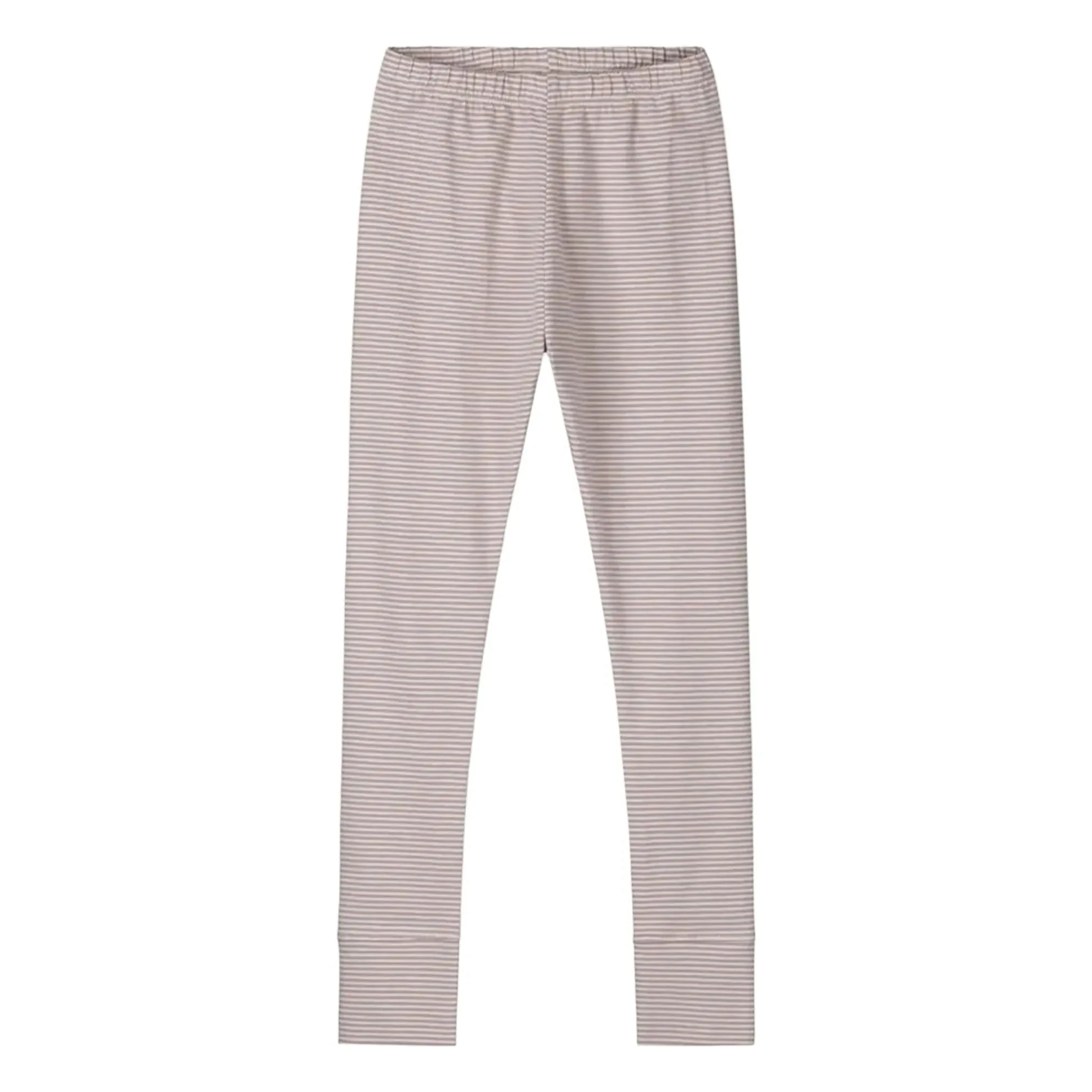 Gray Label - Striped Organic Cotton Leggings | Lilac