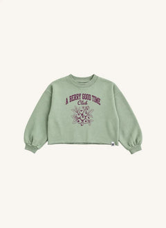Hundred Pieces - Belmont Blueberry Organic Cotton Sweatshirt | Green