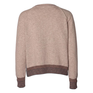 Diega - Palizo Merino Yün Kazak | Ecru