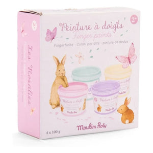 Moulin Roty - Pastel Finger Paints Les Rosalies