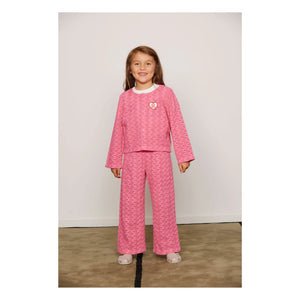 Mini Rodini - Organik Pamuk Dantel Pantolon | Pembe