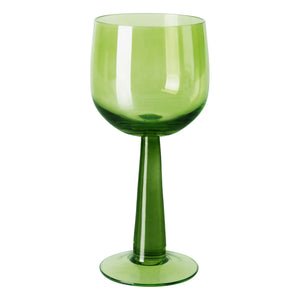 HKliving - The Emeralds Glass Set - Pack of 4 | Yellow Green
