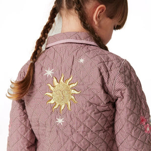 Copenhagen Colors - Organic Cotton "Soleil" Embroidered Quilted Jacket | Dust Pink