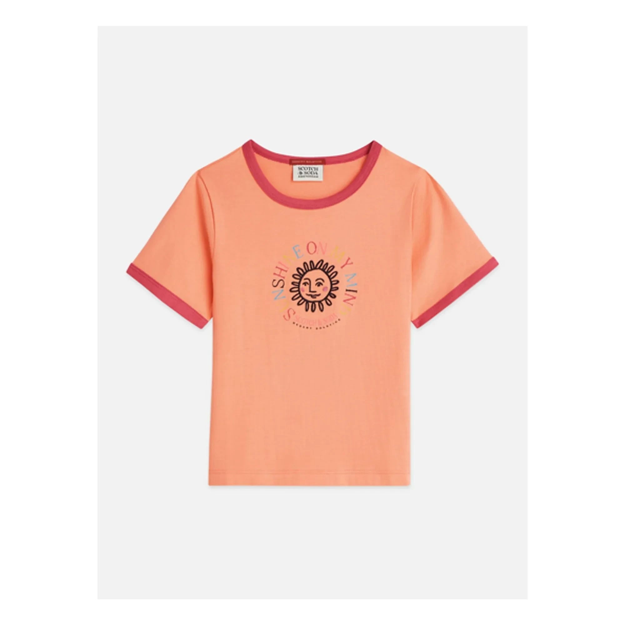 Scotch & Soda - Artwork Soleil T-Shirt | Coral