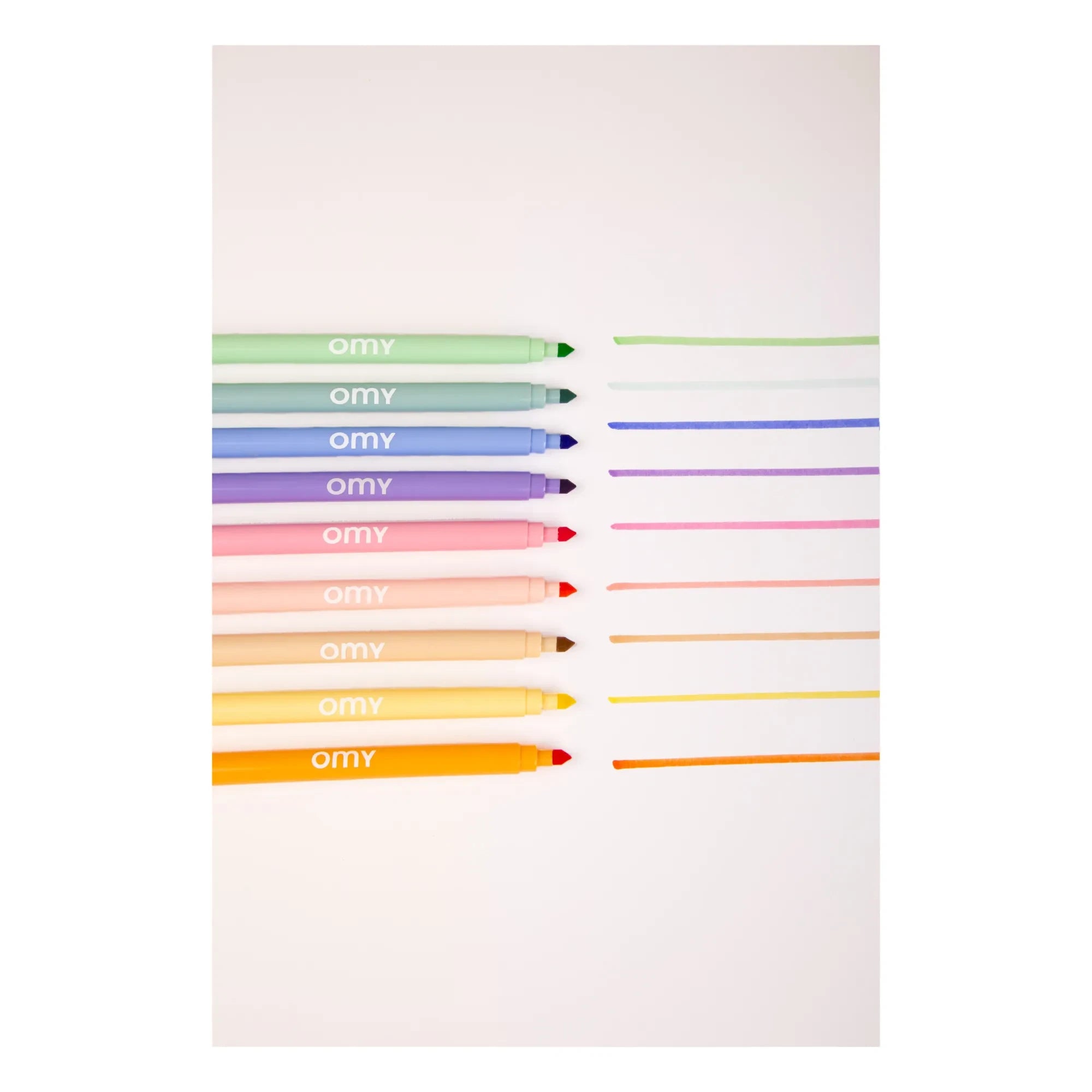 Omy - 9 Pastel Markers | Purple
