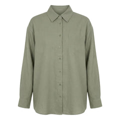 Vanessa Sposi - Vanessa Sposi X Laura Brown: The Pocket Organic Linen Shirt | Khaki