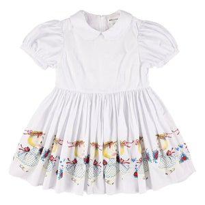 Morley - Xuli Chats Claudine Collar Striped Dress | White