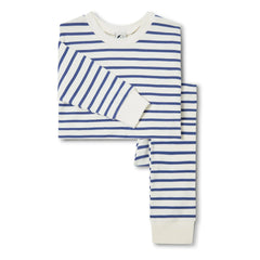Sleepy Doe - Organic Cotton Striped Pajamas | Blue