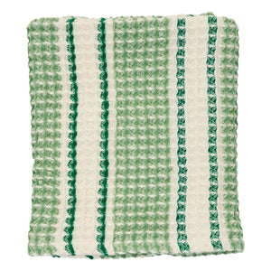 Madam Stoltz - Waffle weave guest towel | Green