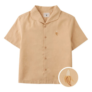 Gingersnaps - Ron Banana Linen Shirt | Beige