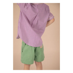 Loir - Striped Paco Shirt | Purple