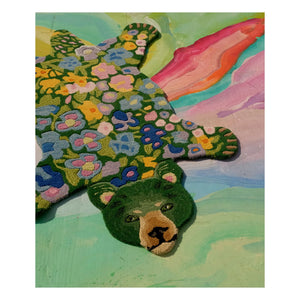 Doing Goods - Wool Bear Rug Josie Jardin | Green