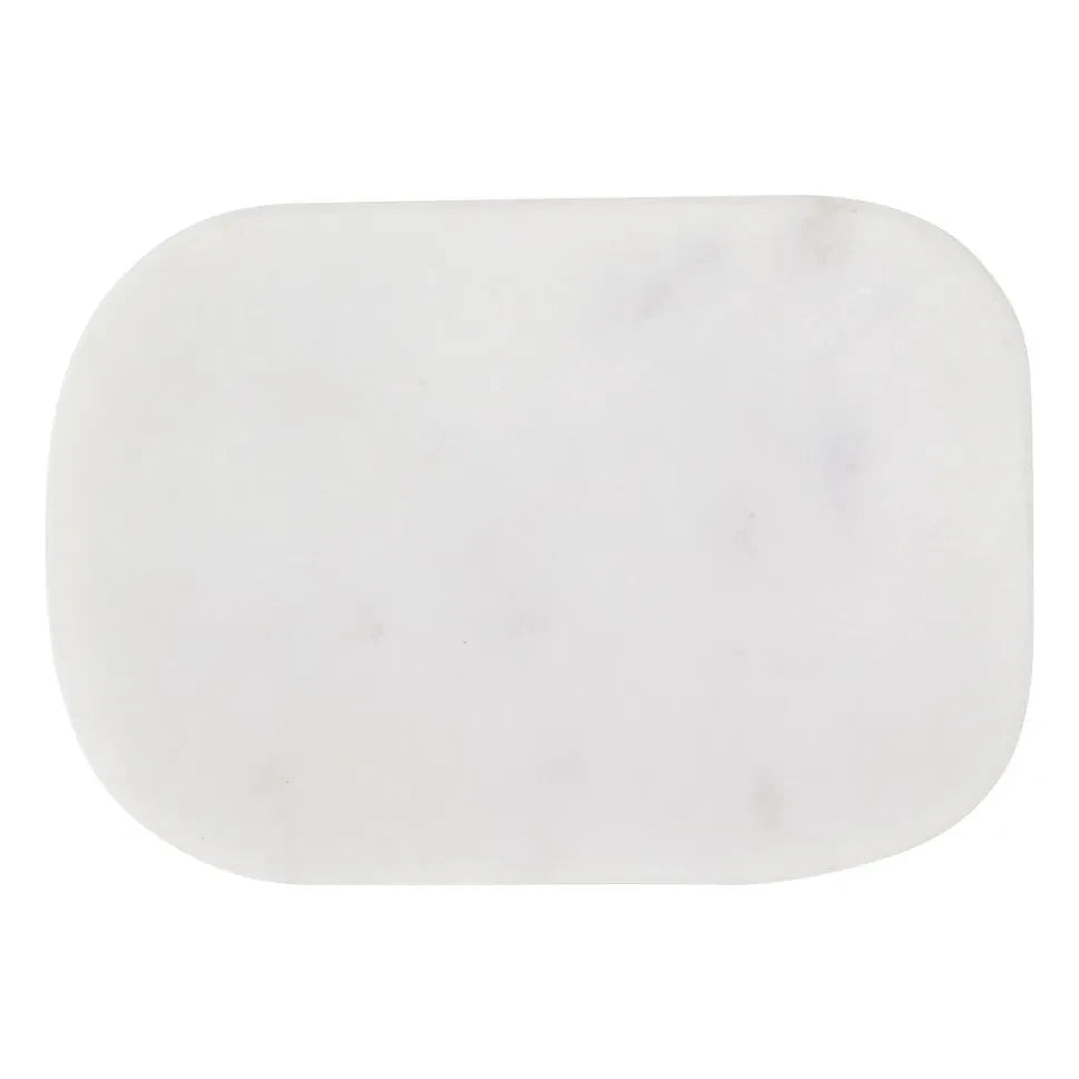 Madam Stoltz - Marble Soap Dish | White