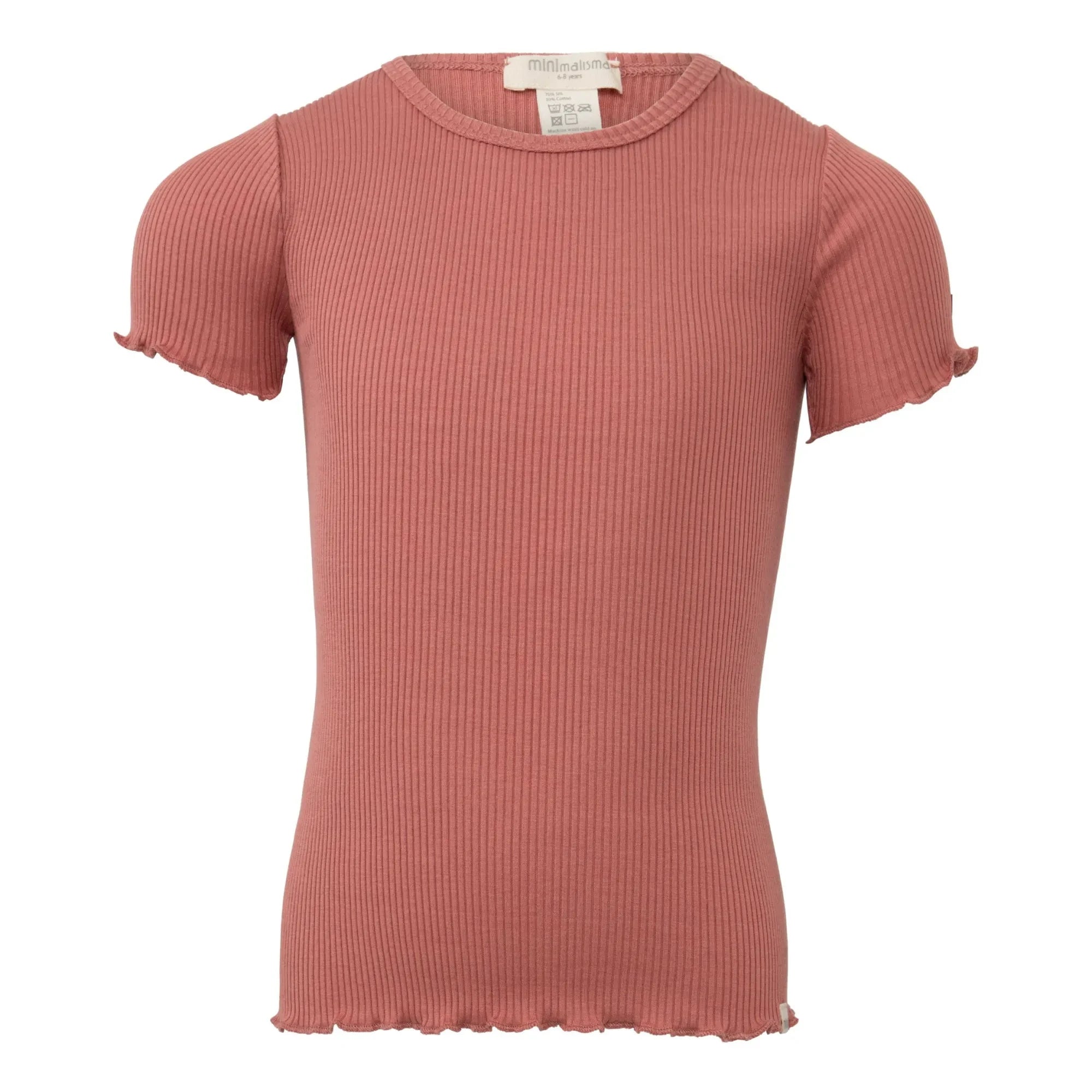 Minimalisma - Blomst Silk T-Shirt | Dust Pink