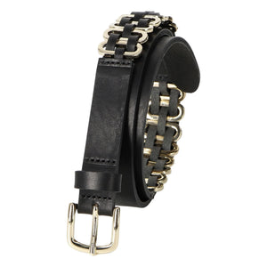 Herbert Brother Sister - La Alba Leather Belt | Black