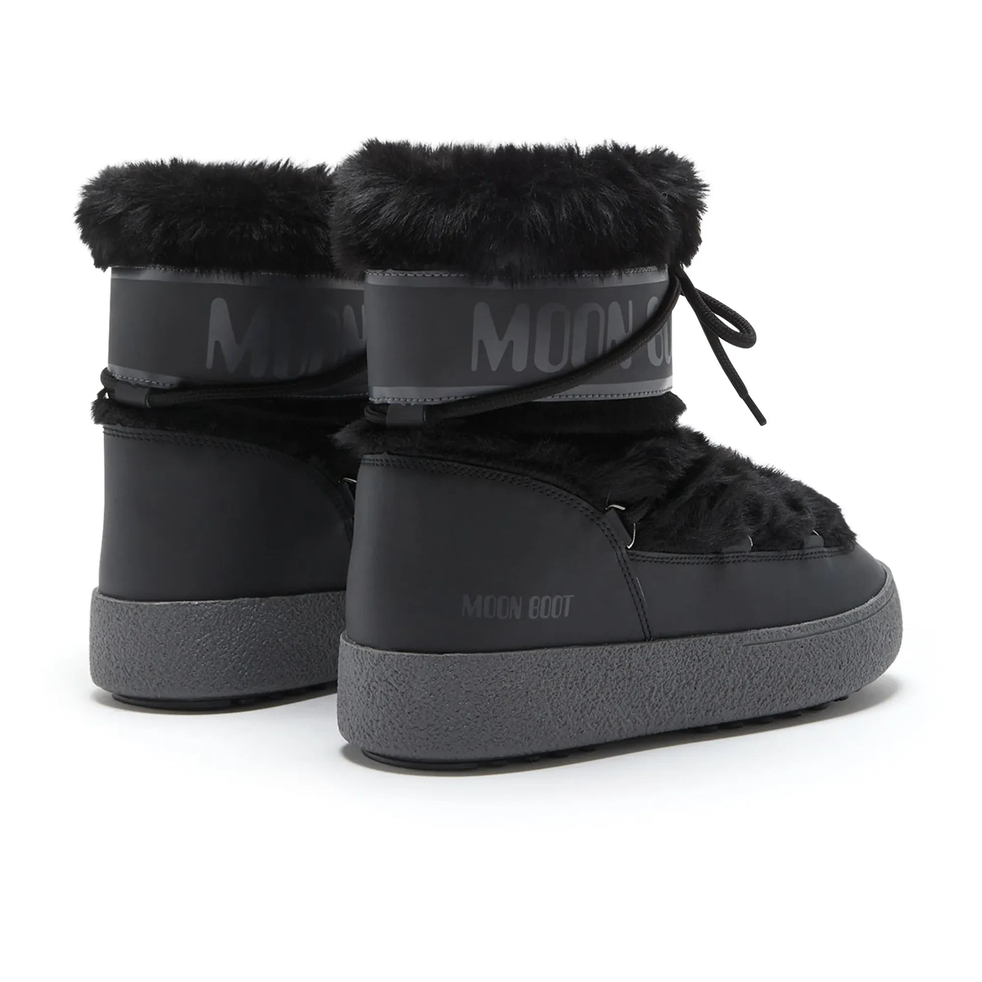 Moon Boot - Ltrack Faux Fur Waterproof Boots | Black