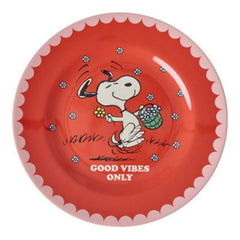 Rice - Good Vibes Only Melamine Plate - Rice x Snoopy | Red