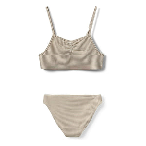 Sofie Schnoor - Britasy Striped Swimsuit | Taupe brown