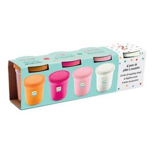 Djeco - Cute Modeling Clay Set - 4 Pieces