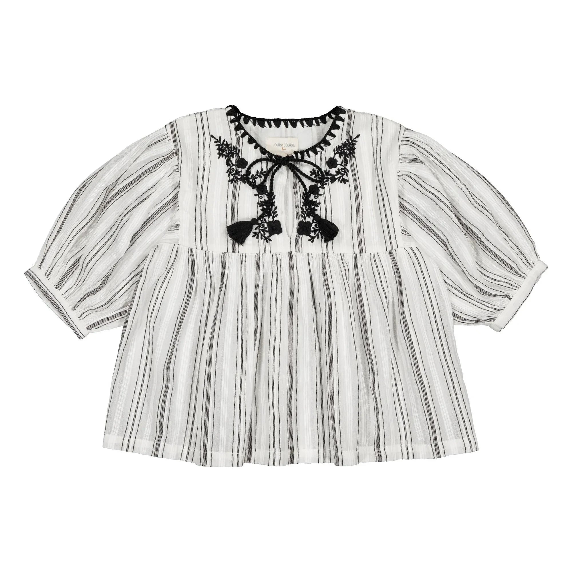 Louis Louise - Poonam Embroidered Blouse | White