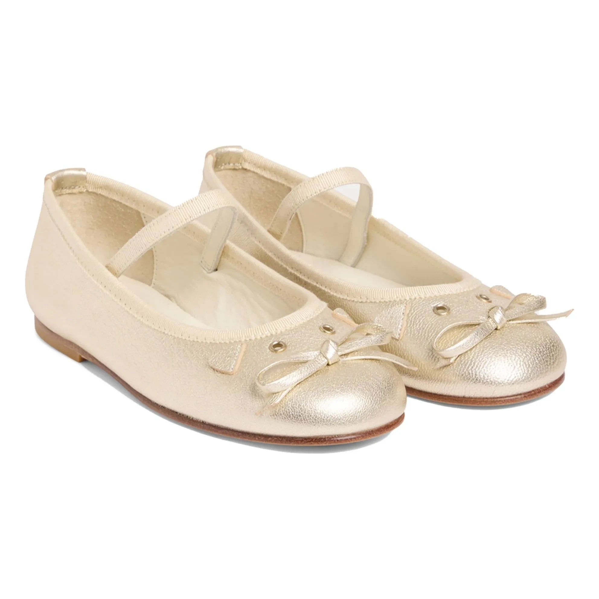 Bonpoint - Joie Leather Ballerinas | Gold
