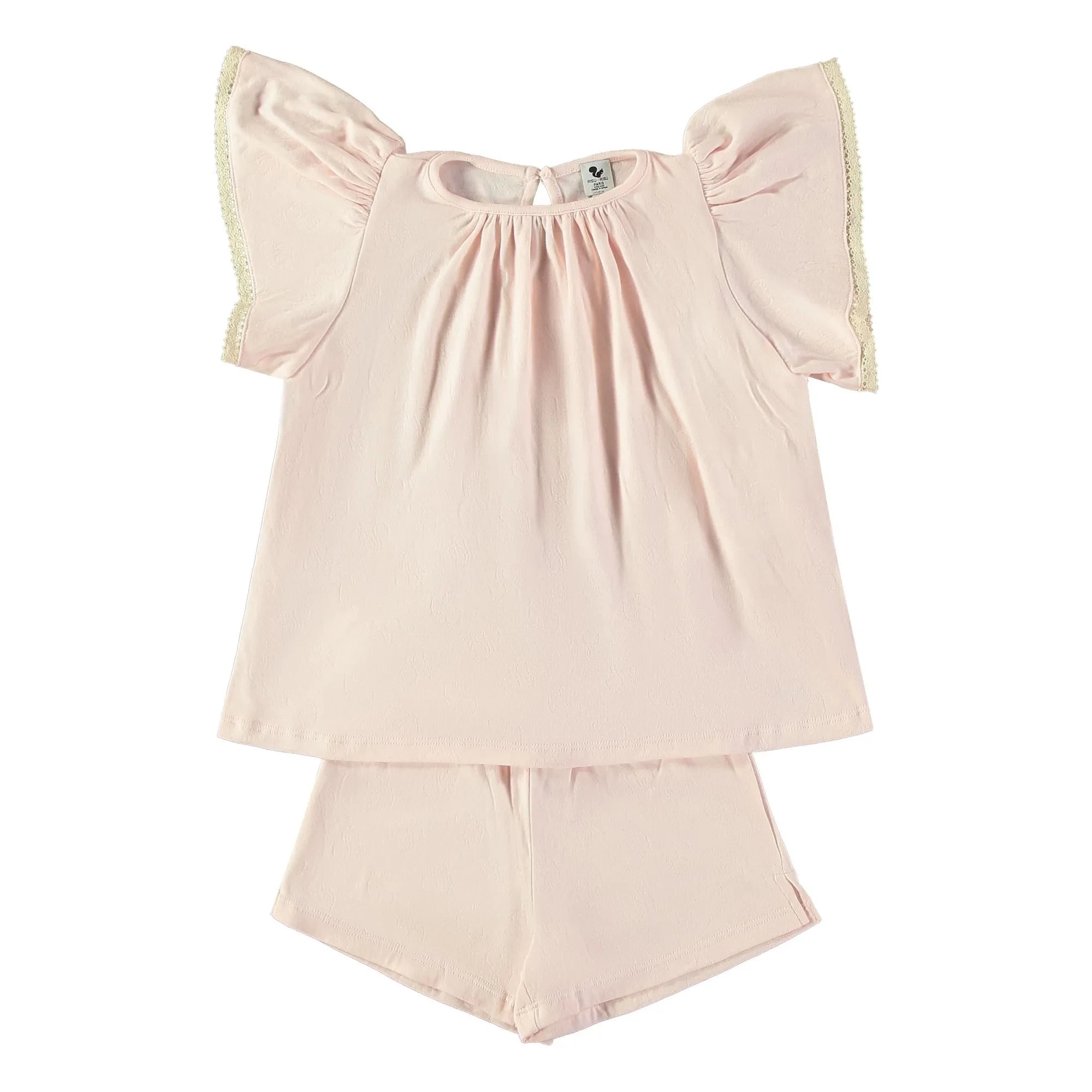 Risu Risu - Atalia Organic Cotton Shorts Pajamas | Light Pink
