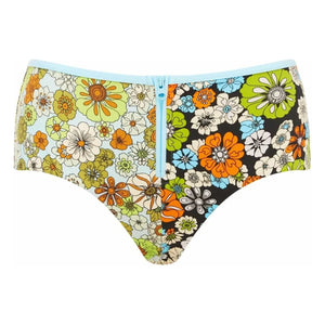 Alémais - Orange Flower Jersey Bottoms | Light Blue