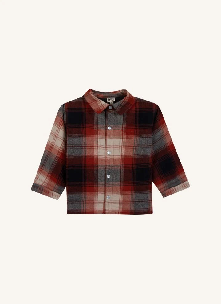 Bonton - Peace Carreaux overshirt | Red