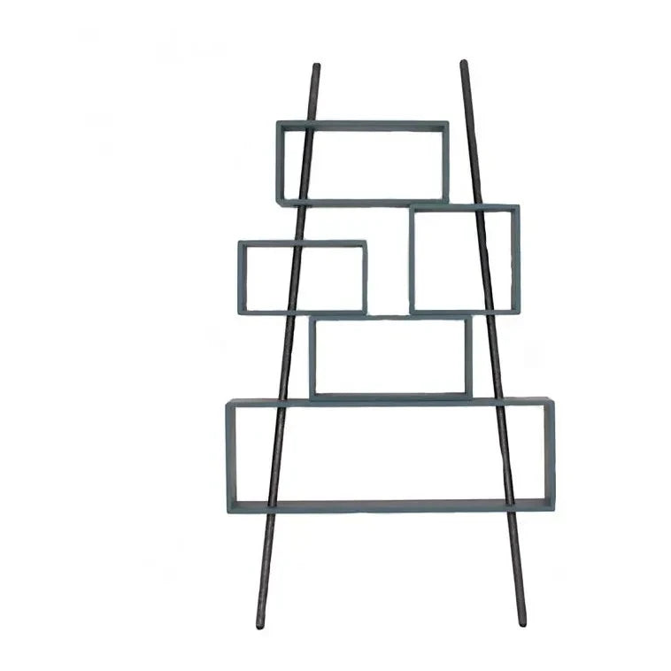 Laurette - Bookcase 'la folie' dark grey | medium grey