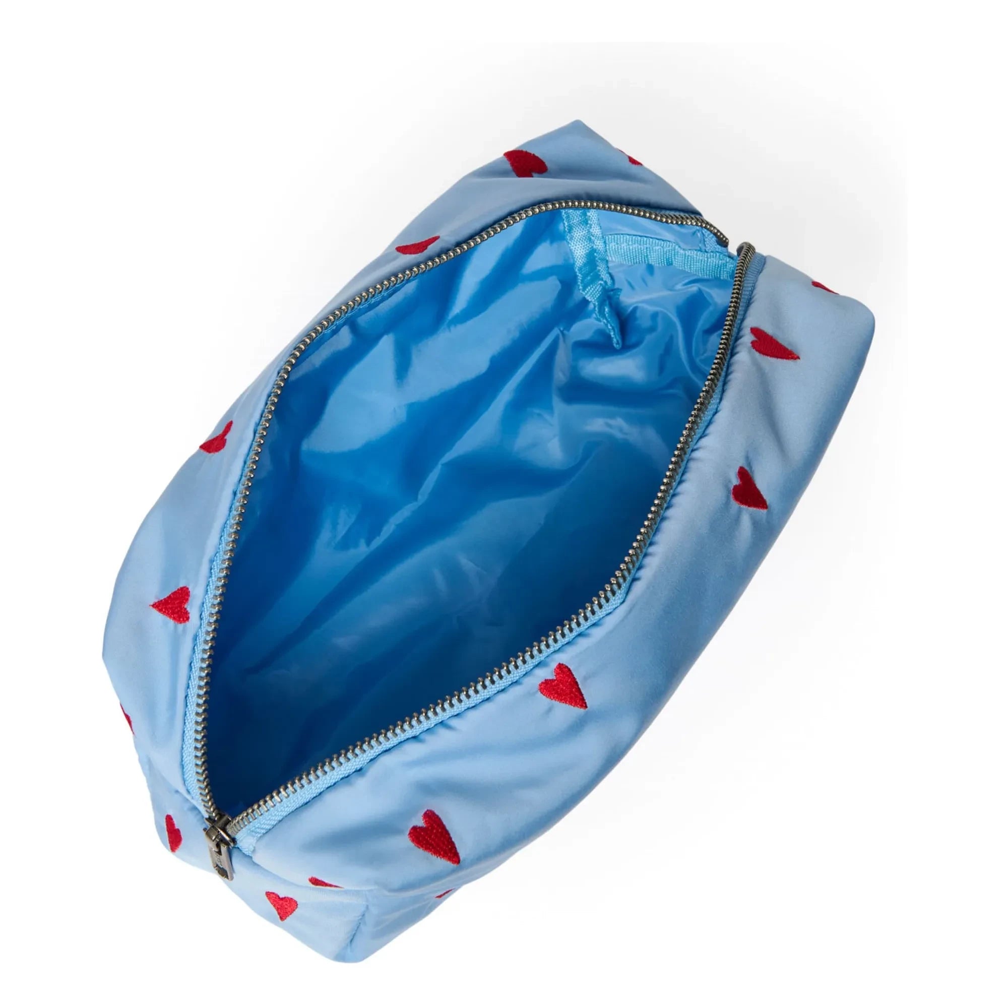 Studio Noos - Puffy Hearts Cosmetic Bag | Light Blue