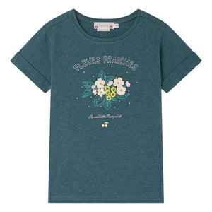 Bonpoint - Cyana organic cotton T-shirt | Emerald green