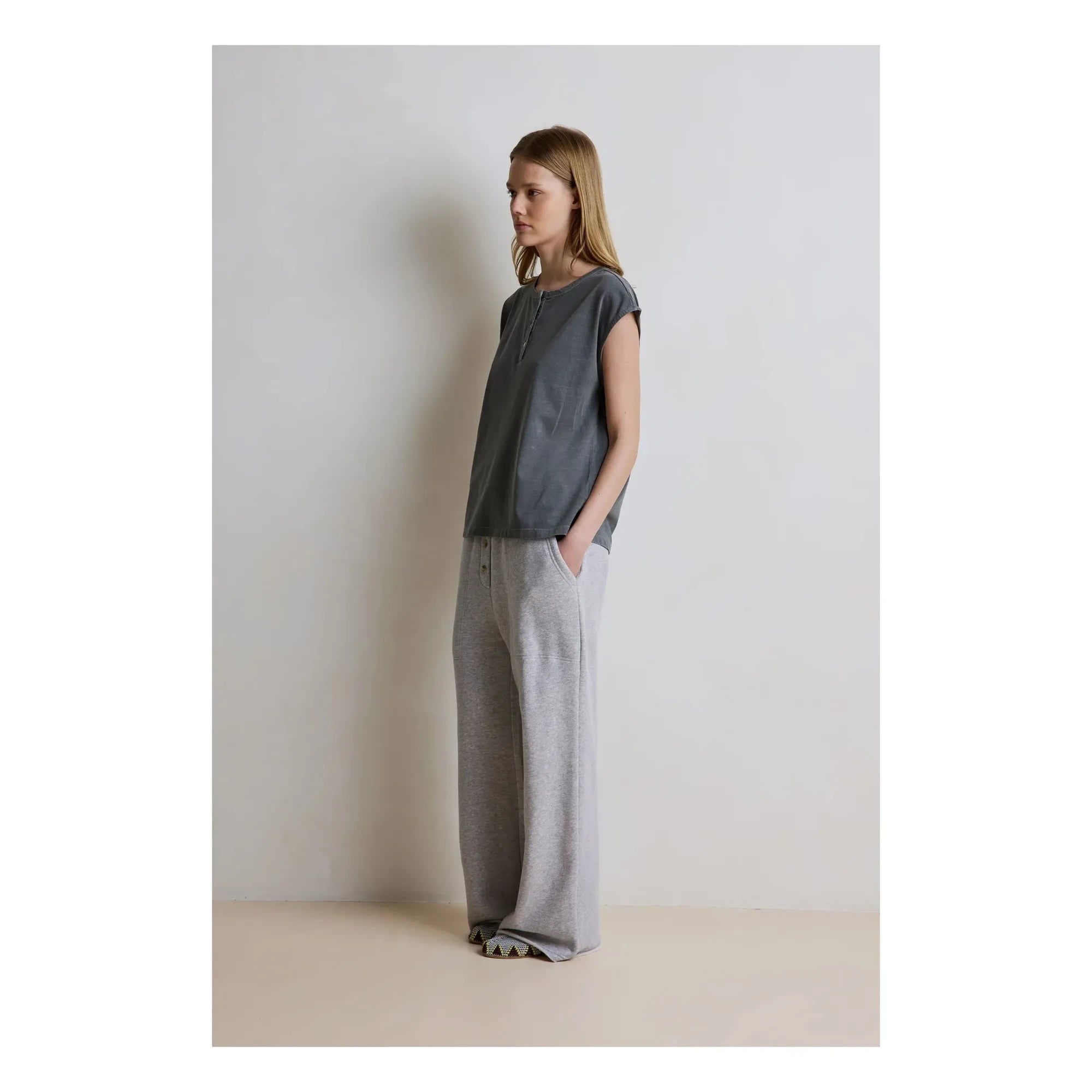 Hod - Juliena Cotton Tank Top | Carbon