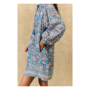 Louise Misha - Janice Organic Cotton Dress | Blue