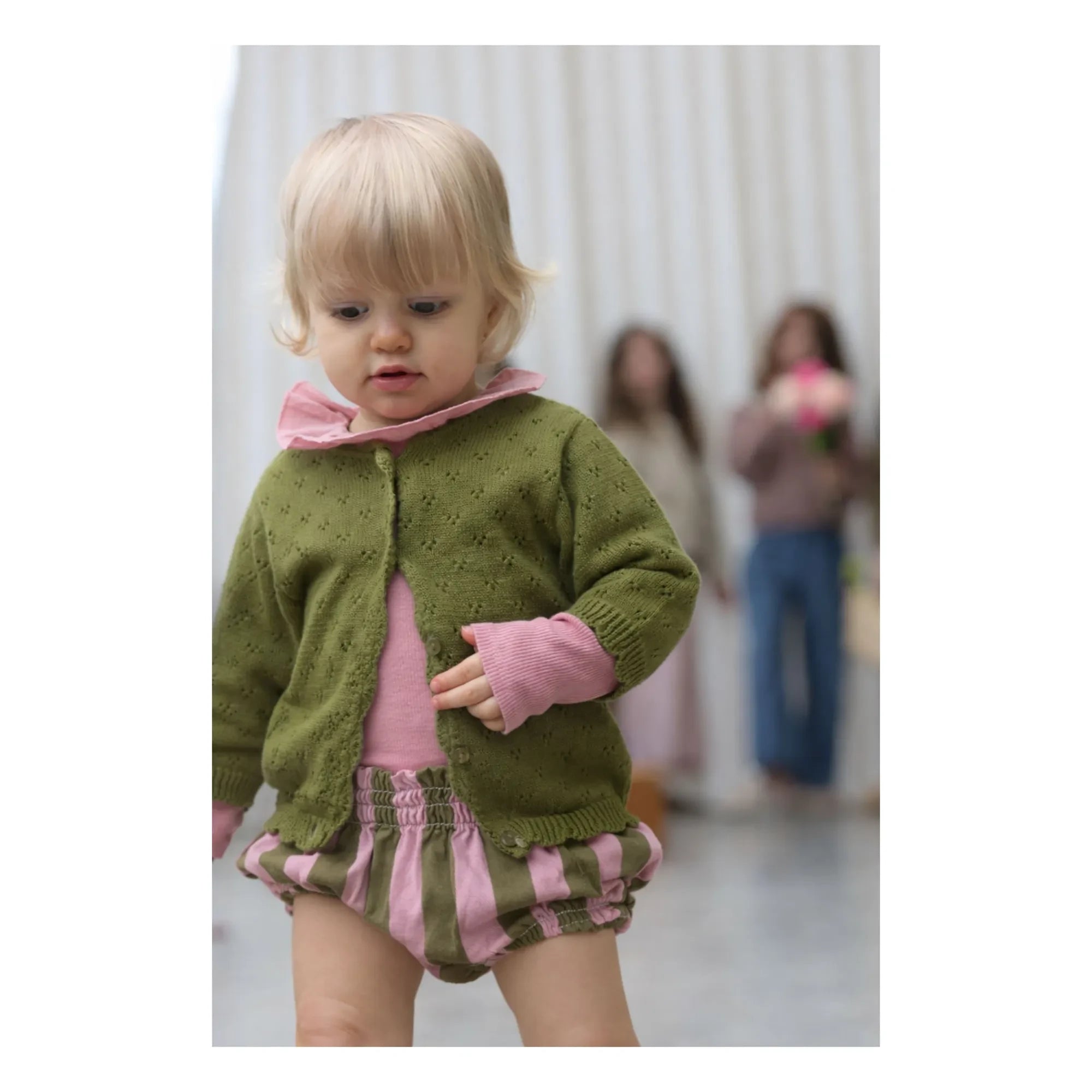 Lililotte - Bloomer César Striped Organic Cotton Twill | Olive