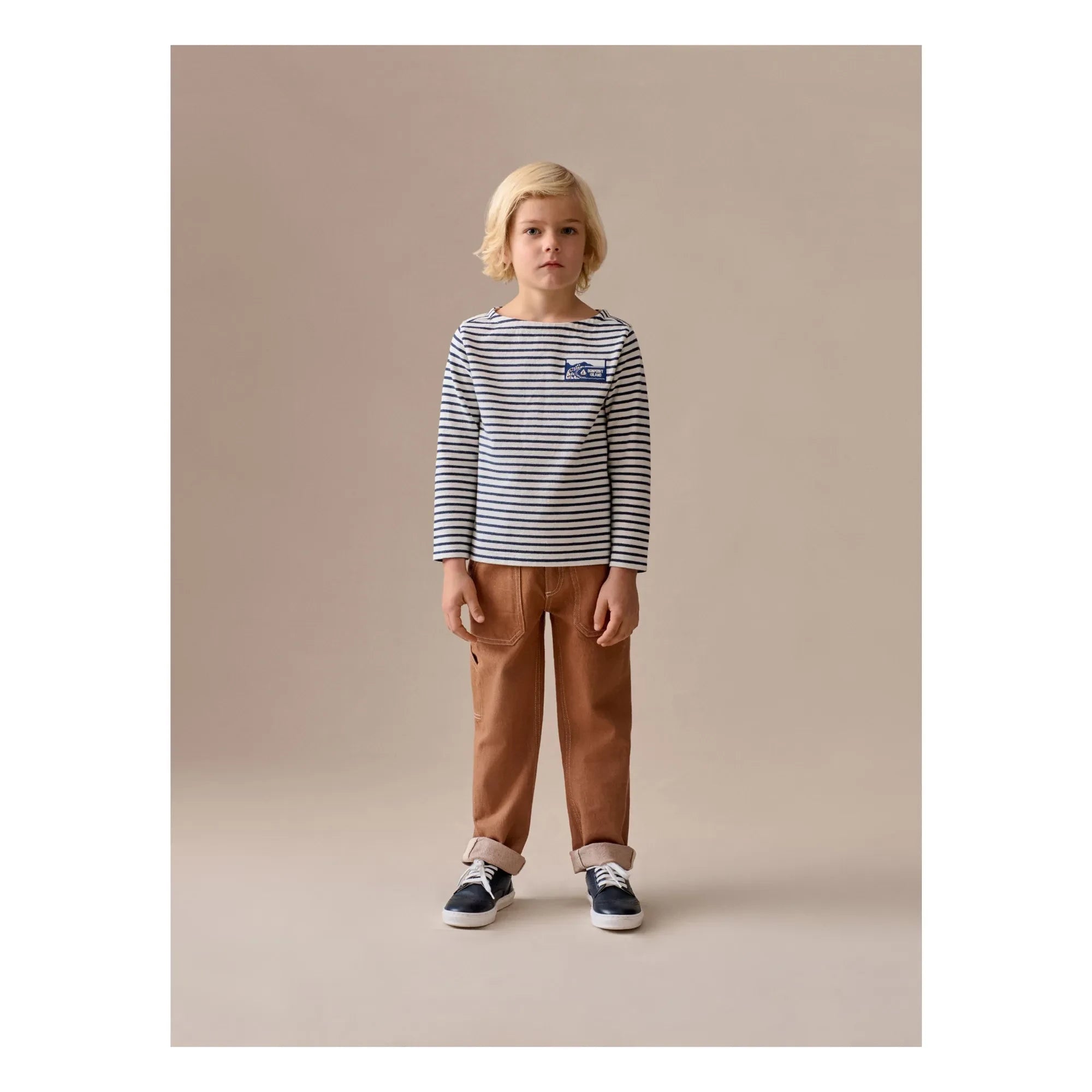 Bonpoint - Striped Baudelaire T-Shirt | Ecru