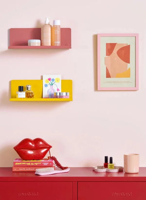 Mustard Made - Ledge Metal Wall Shelf | Faded Yellow