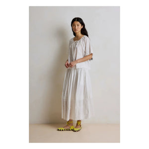 Hod - Jade Embroidered Blouse | White
