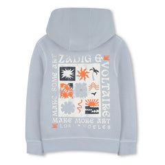 Zadig & Voltaire - Make More Art Fermuarlı Sweatshirt | Açık Mavi
