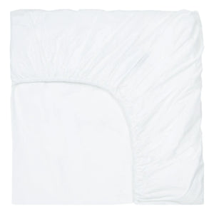 Suite 702 - Organic Percale Elastic Fitted Sheet | White