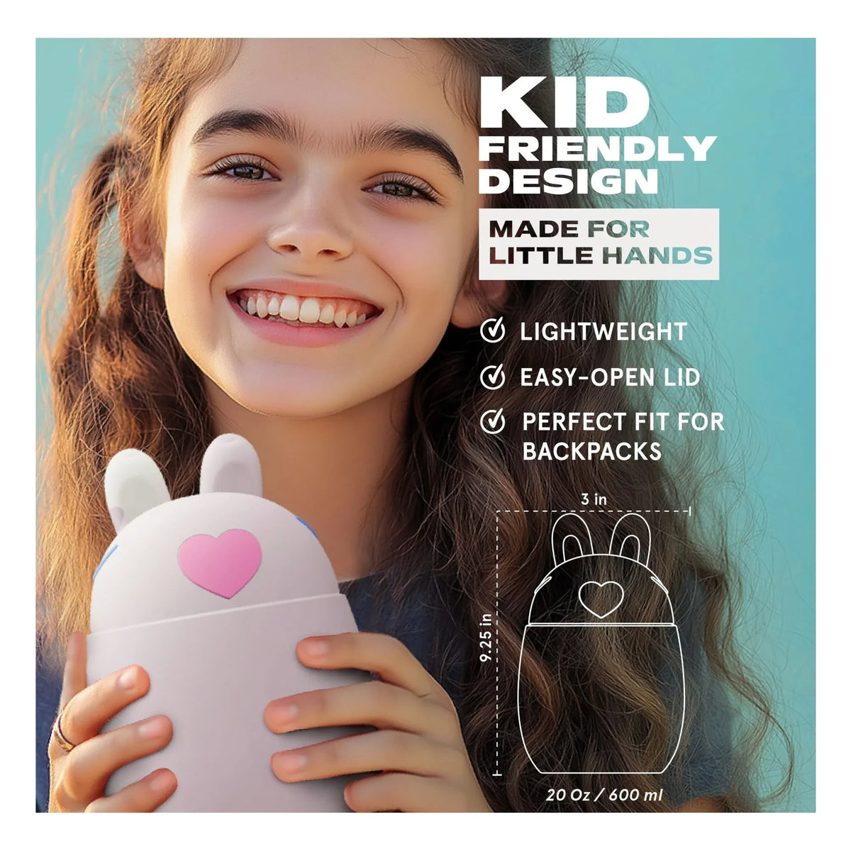Asobu - Insulated Lunch Box Bunny | Pale Pink