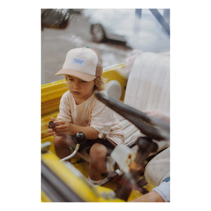 Hello Hossy - Flat Trucker Cap | Camel