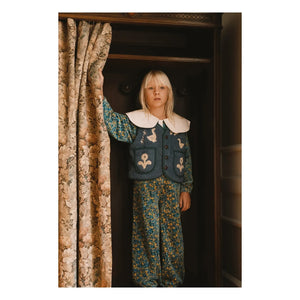 Tinycottons - Oies Sherpa Style Sleeveless Jacket | Blue