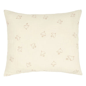 Nobodinoz - Wabi-Sabi Hoshi Birds pillowcase | Cream
