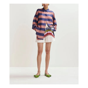Essentiel Antwerp - Jaim Çizgili Gömlek | Mavi