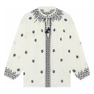 Maison Hotel - Santorini Sybille Blouse | White
