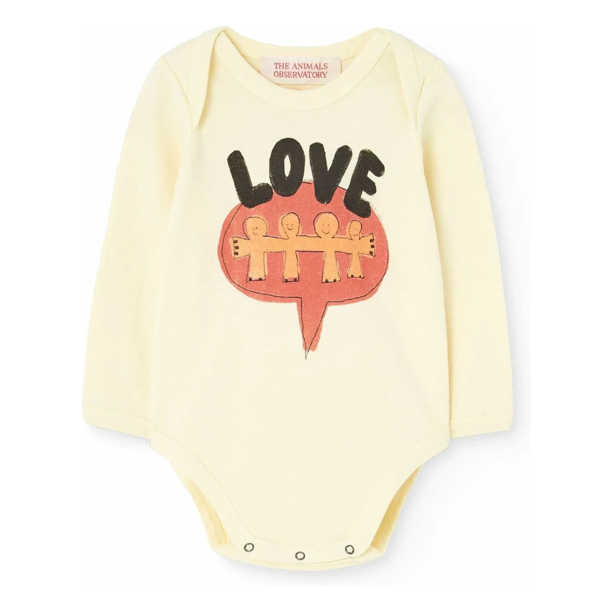 The Animals Observatory - Wasp Love organic cotton bodysuit | Pale yellow