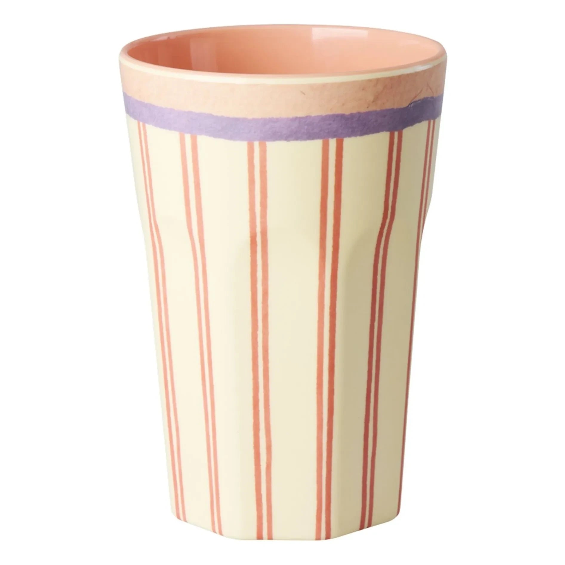 Rice - Striped melamine cup | Cream