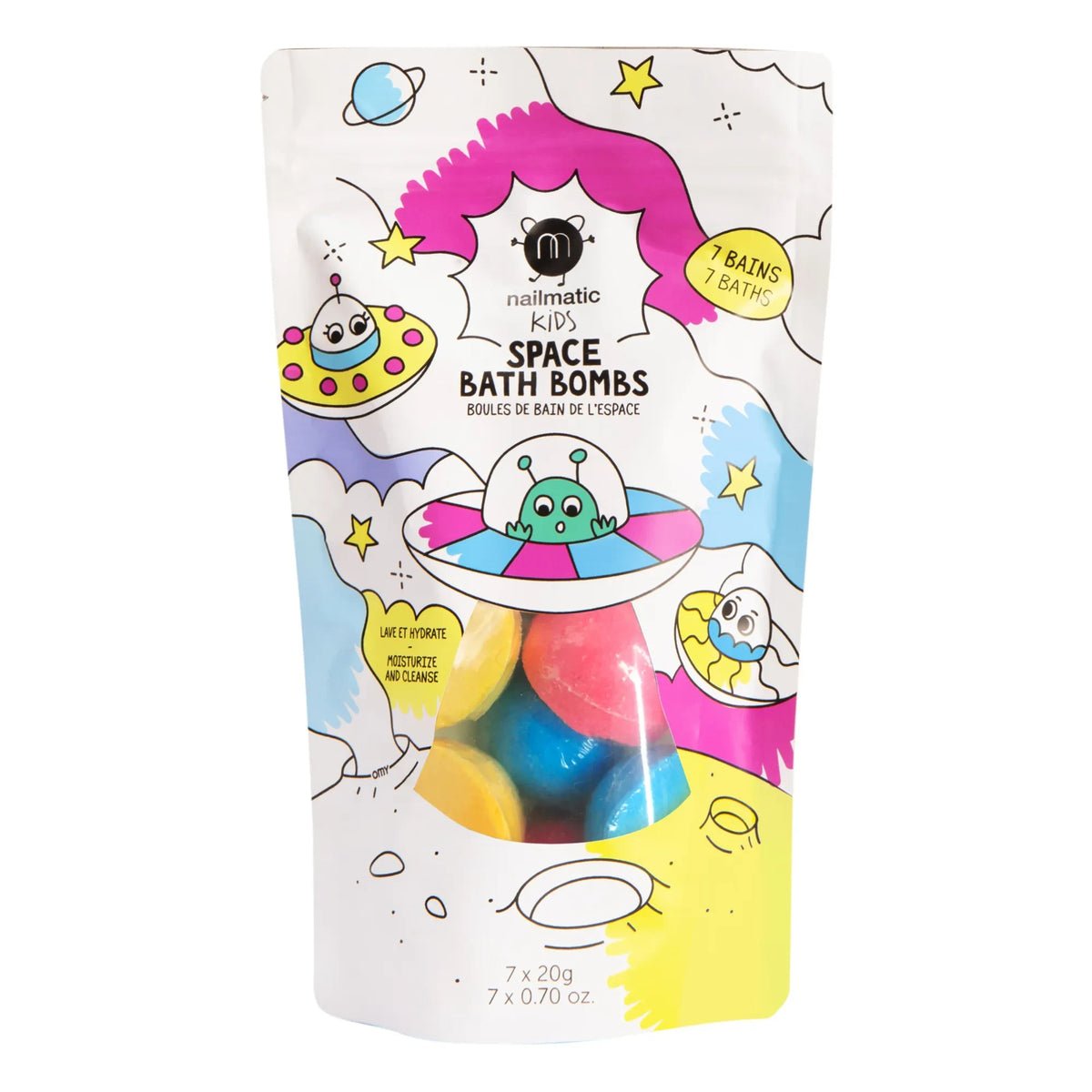 Nailmatic Kids - 7-Piece Space Bath Bombs